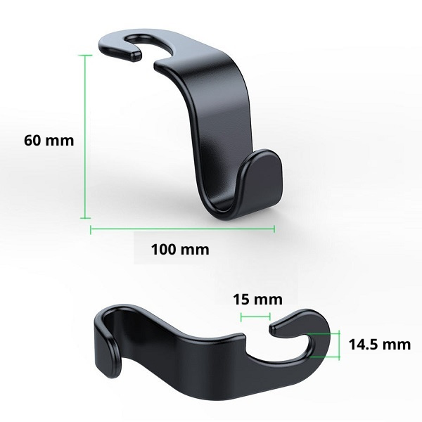 Móc Treo Đồ Đa Năng Gắn Sau Ghế Ô Tô, Chất Liệu Nhựa ABS Cao Cấp Version 2