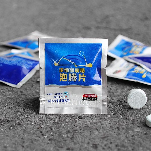 Viên Sủi Rửa Kính Ô Tô, Tẩy Sạch Kính Ô Tô, Tạo Hiệu Ứng Lá Sen