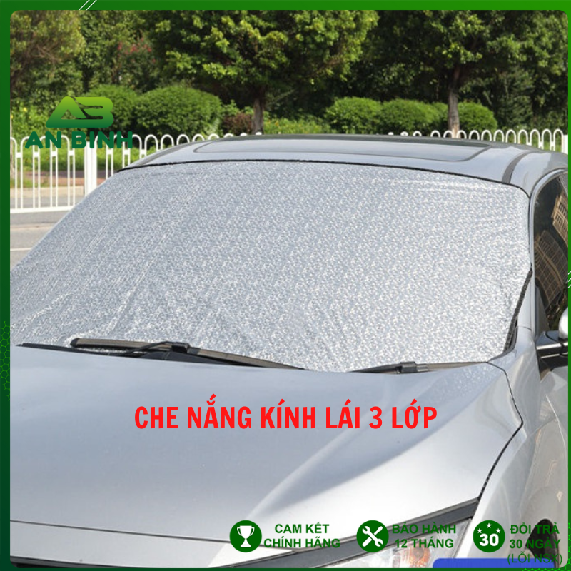 TẤM CHẮN NẮNG, CHỐNG NẮNG NGOÀI KÍNH LÁI Ô TÔ 3 LỚP, TRÁNG BẠC