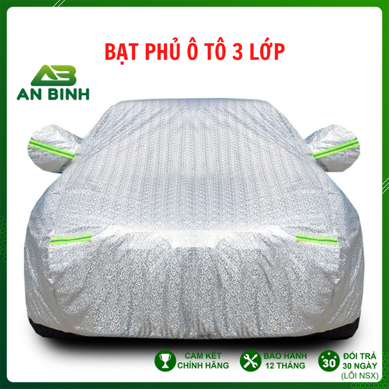 BẠT PHỦ Ô TÔ 3 LỚP CHỐNG XƯỚC, CHỐNG NẮNG, CHỐNG CHÁY CHO Ô TÔ
