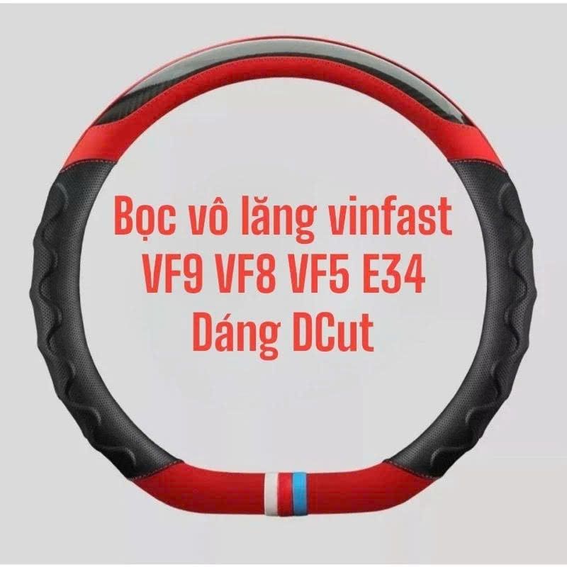 BỌC VÔ LĂNG CỜ PHÁP DCUT 3 SỌC DÁNG THỂ THAO CAO CẤP DÀNH CHO XE VINFAST