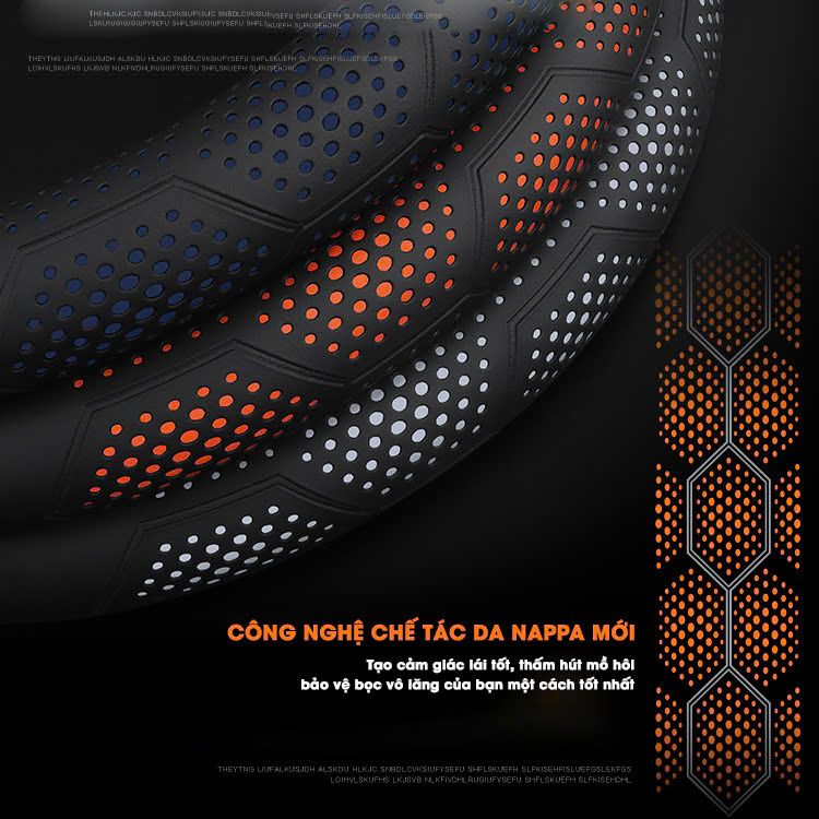 Bọc Vô Lăng Da NAPPA 3D Cao Cấp