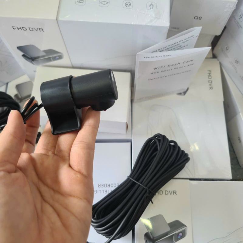 CAMERA HÀNH TRÌNH Q6 FHD WIFI ĐA NĂNG - TẮT MÁY GHI HÌNH LIÊN TỤC - CÓ 2 MẮT CAMERA TRƯỚC SAU