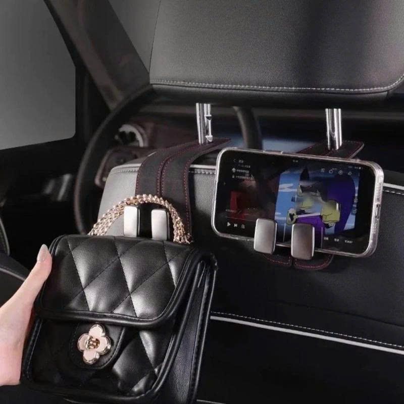 MÓC TREO ĐỒ DA GHẾ SAU Ô TÔ CAO CẤP