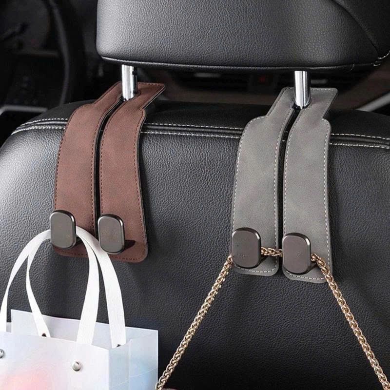MÓC TREO ĐỒ DA GHẾ SAU Ô TÔ CAO CẤP