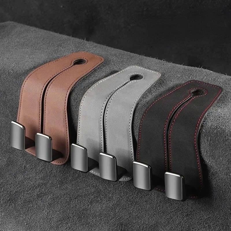 MÓC TREO ĐỒ DA GHẾ SAU Ô TÔ CAO CẤP