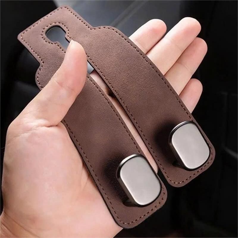 MÓC TREO ĐỒ DA GHẾ SAU Ô TÔ CAO CẤP