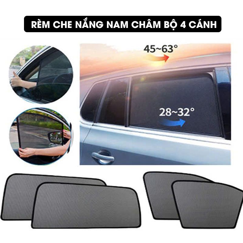 RÈM CHE NẮNG NAM CHÂM Ô TÔ CAO CẤP - KÍCH THƯỚC THEO HÃNG XE