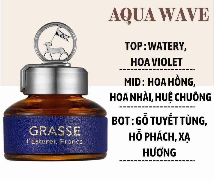 Nước Hoa Ô Tô GRASSE Chiết Xuất Tinh Dầu Thiên Nhiên Cao Cấp Chính Hãng