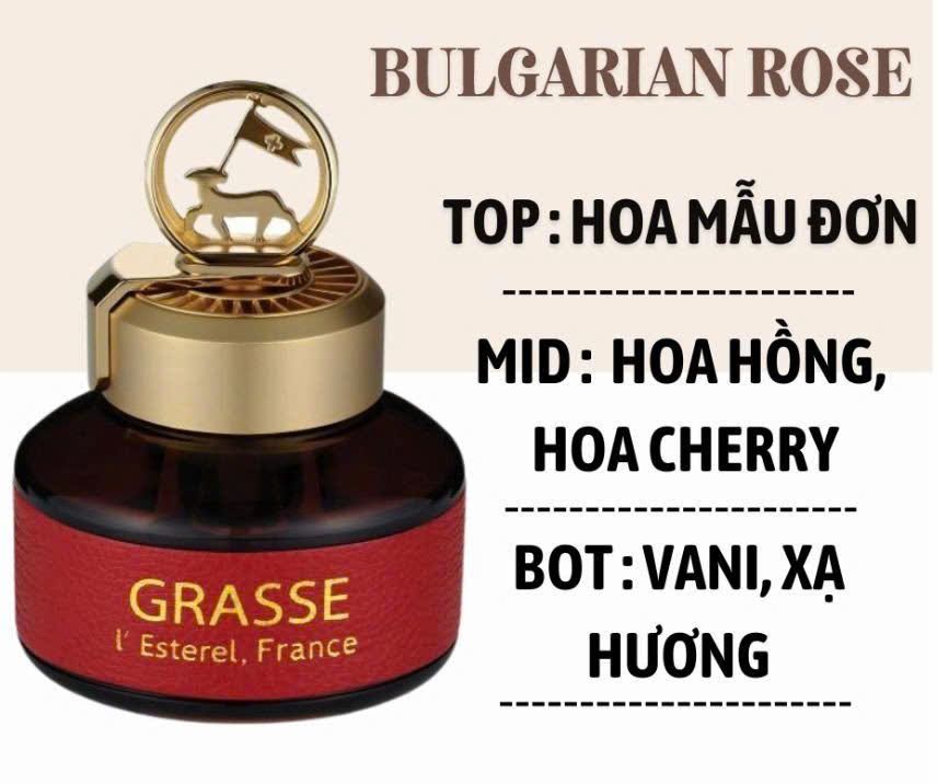 Nước Hoa Ô Tô GRASSE Chiết Xuất Tinh Dầu Thiên Nhiên Cao Cấp Chính Hãng