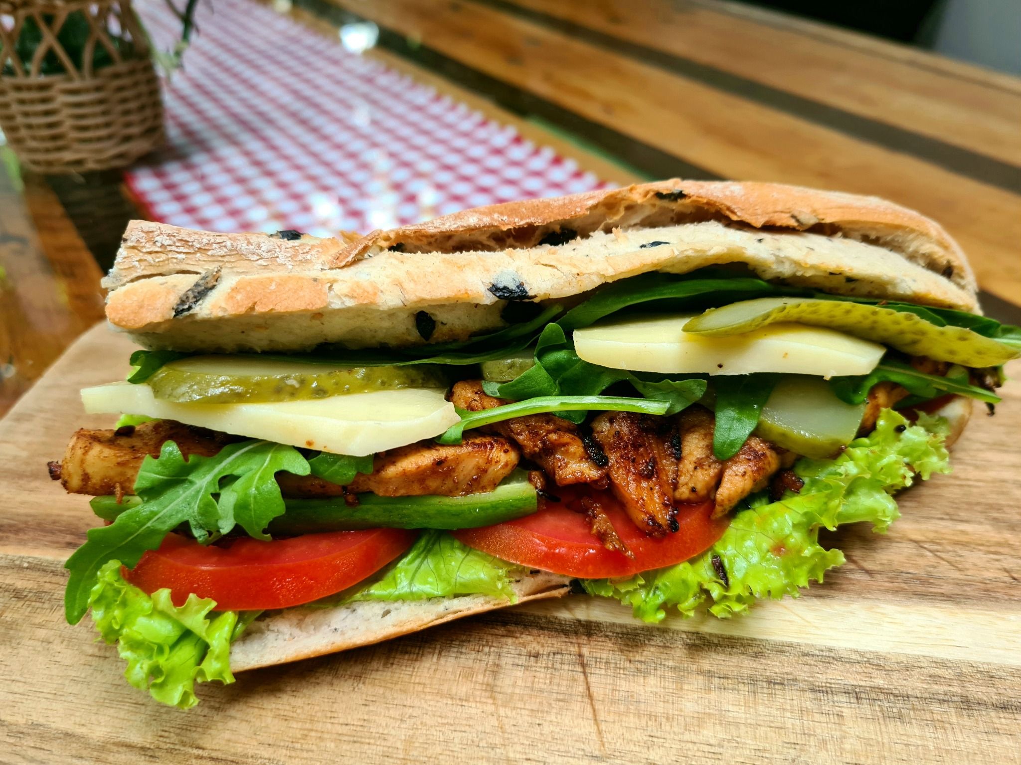Half Size - Chicken Sandwich - Sandwich gà nữa ổ