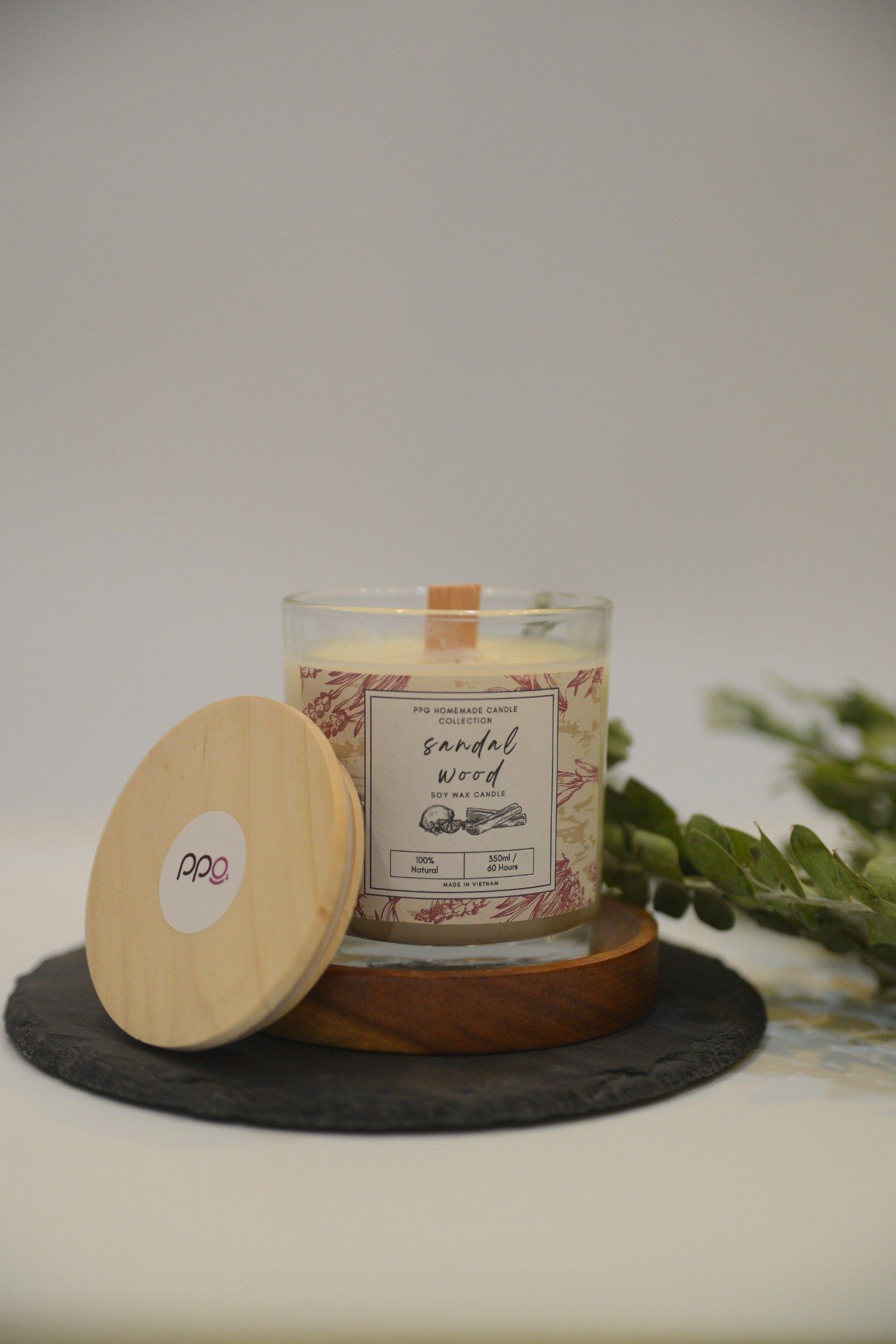 NẾN - SANDAL WOOD- SOY WAX CANDALE by PPG HOMEMADE