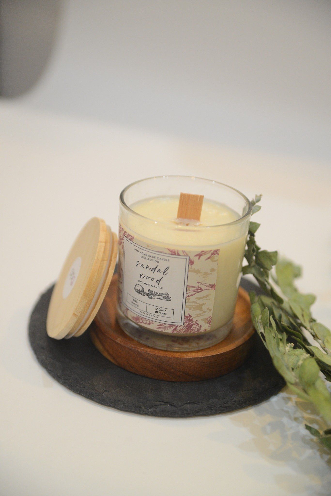 NẾN - SANDAL WOOD- SOY WAX CANDALE by PPG HOMEMADE