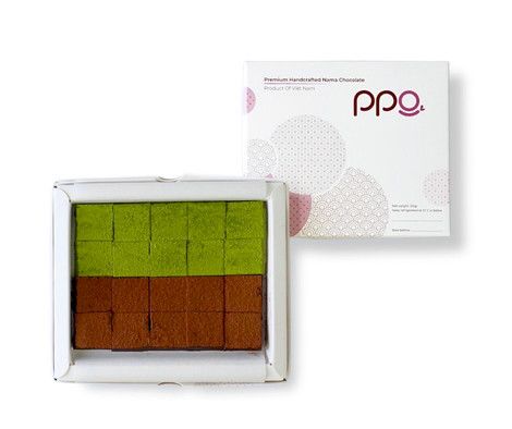 Mix 2.1 Nama Chocolate - Socola Tươi 2 Vị: Cacao Truyền Thống và Matcha Trà Xanh Thơm Mát.