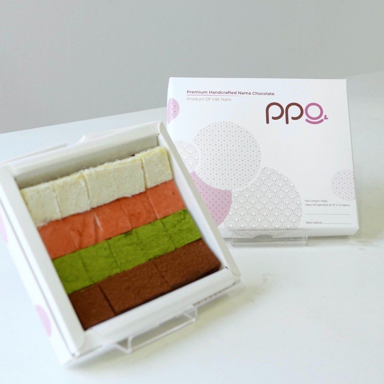 The Muse Nama Chocolate - Socola Tươi 2 Lớp 4 vị by PPG Chocolate