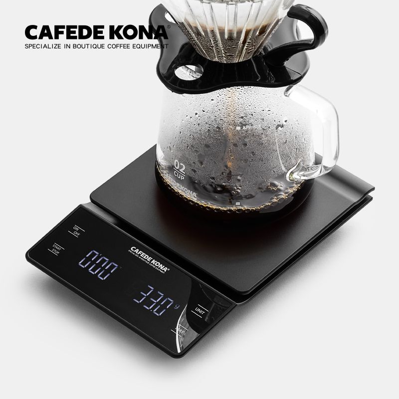 Cân đo điện tử Cafede Kona Scale Digital Drip V60 - ĐEN