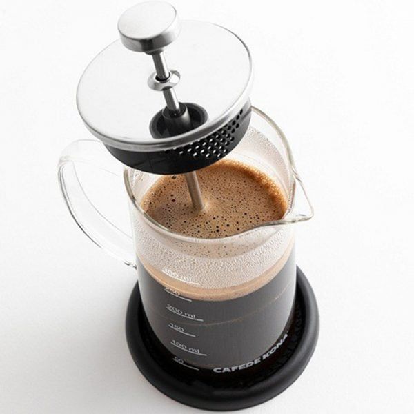 Bình French Press pha cà phê thủy tinh Cafede Kona 350ml