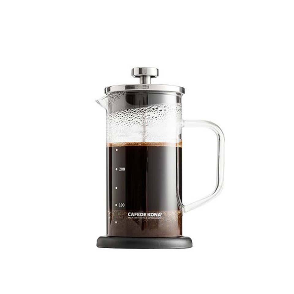 Bình French Press pha cà phê thủy tinh Cafede Kona 350ml