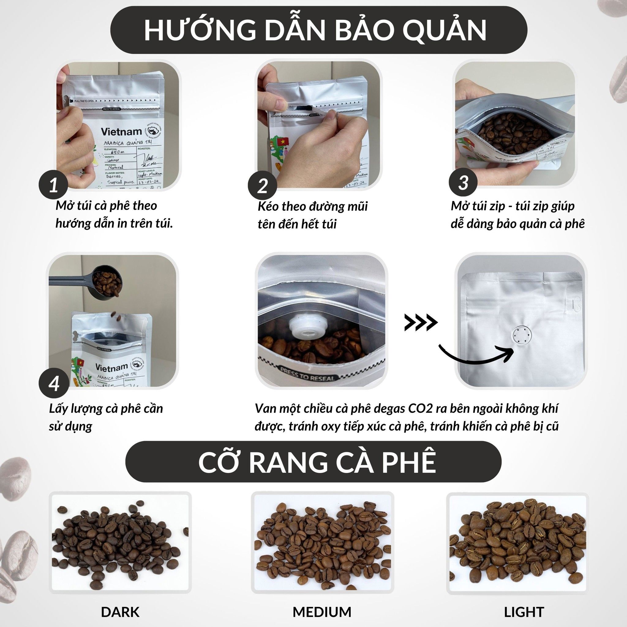 Cà Phê Đặc Sản Đắk Nông FINE ROBUSTA vị Berries, Whisky - Specialty Coffee Mountain Pearl Roastery Coffee