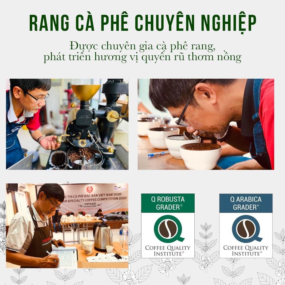 Cà phê rang xay nguyên chất FELI thơm quyến rũ, hậu ngọt đắng đậm, dùng pha phin, pha máy từ Mountain Pearl Roastery