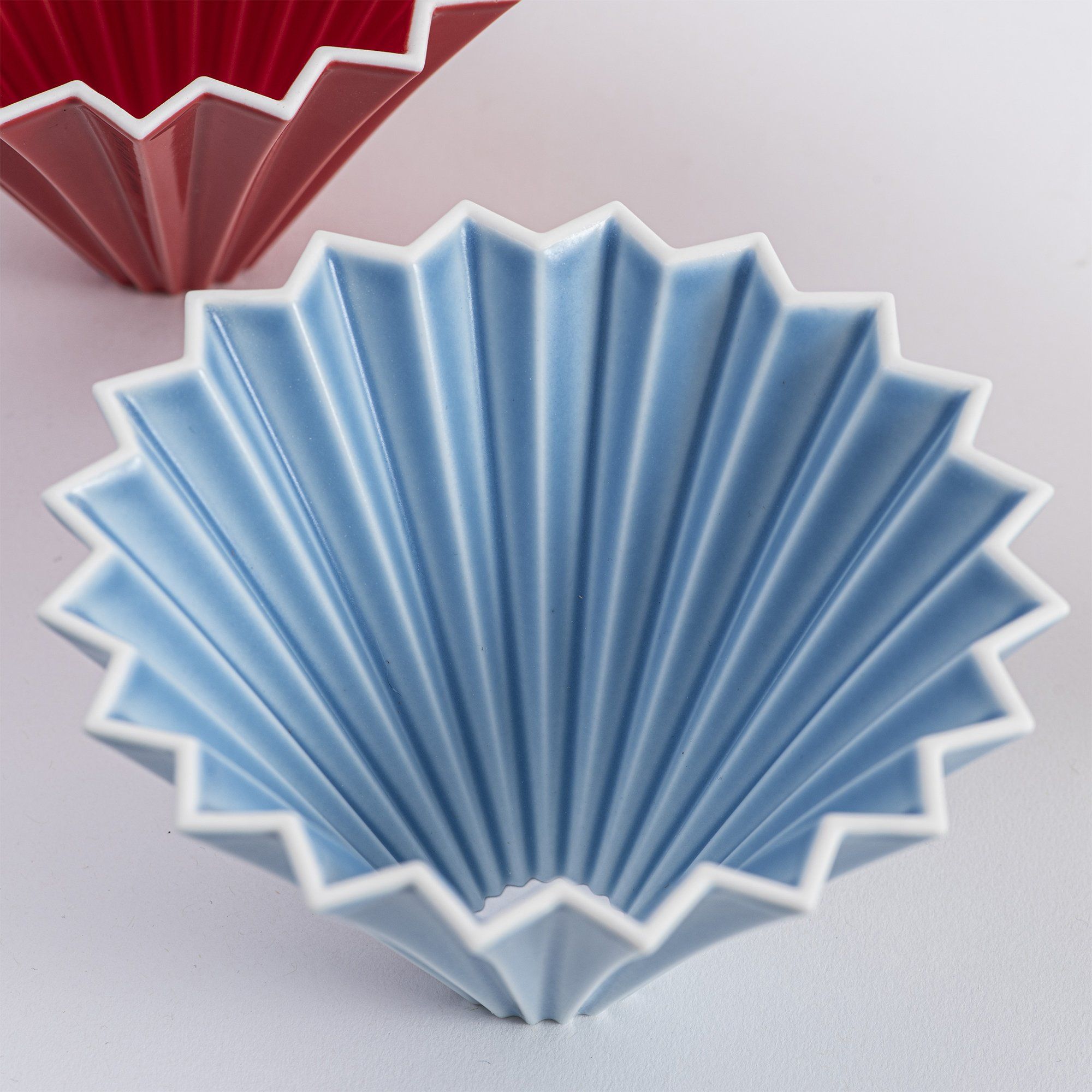 Phễu Sứ Origami Dripper Matte Color - Matte Blue