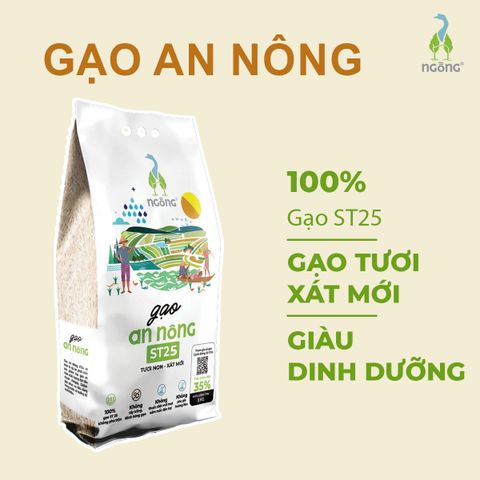 Gạo Ngỗng ST25 An Nông 3kg