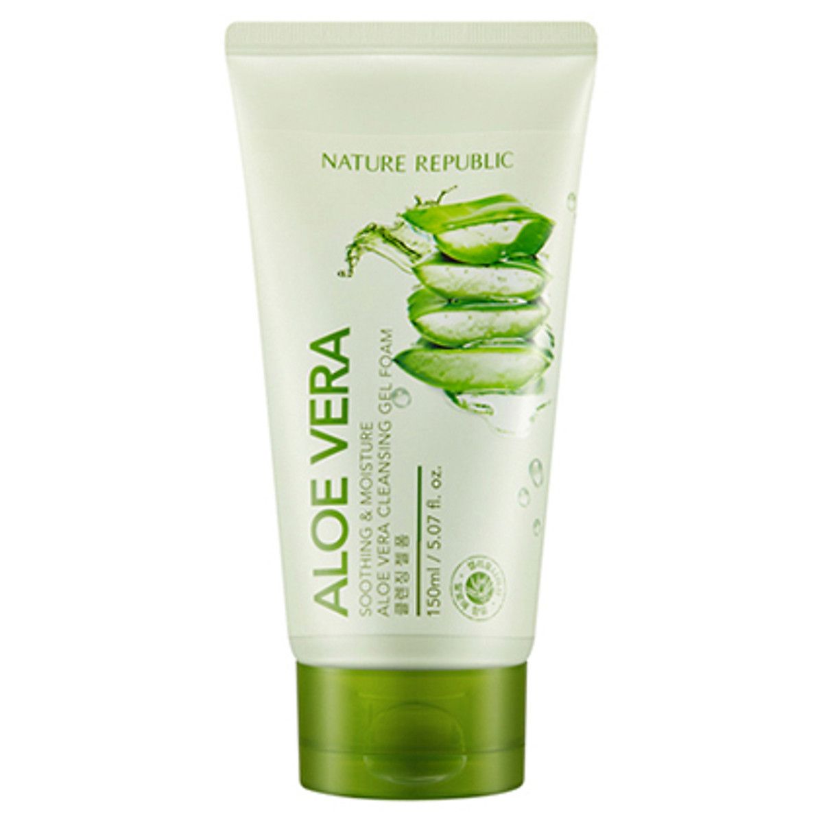 Sữa rửa mặt dạng gel SOOTHING & MOISTURE ALOE VERA CLEANSING GEL FOAM