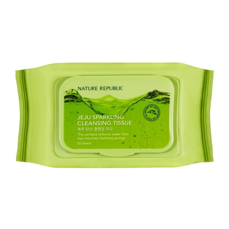 Khăn ướt tẩy trang JEJU SPARKLING CLEANSING TISSUE