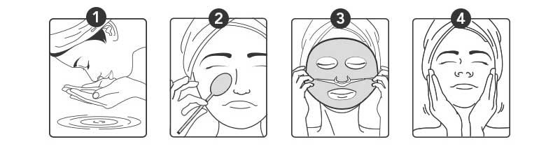 GREEN DERMA REAL GAUZE PEELING MASK BHA