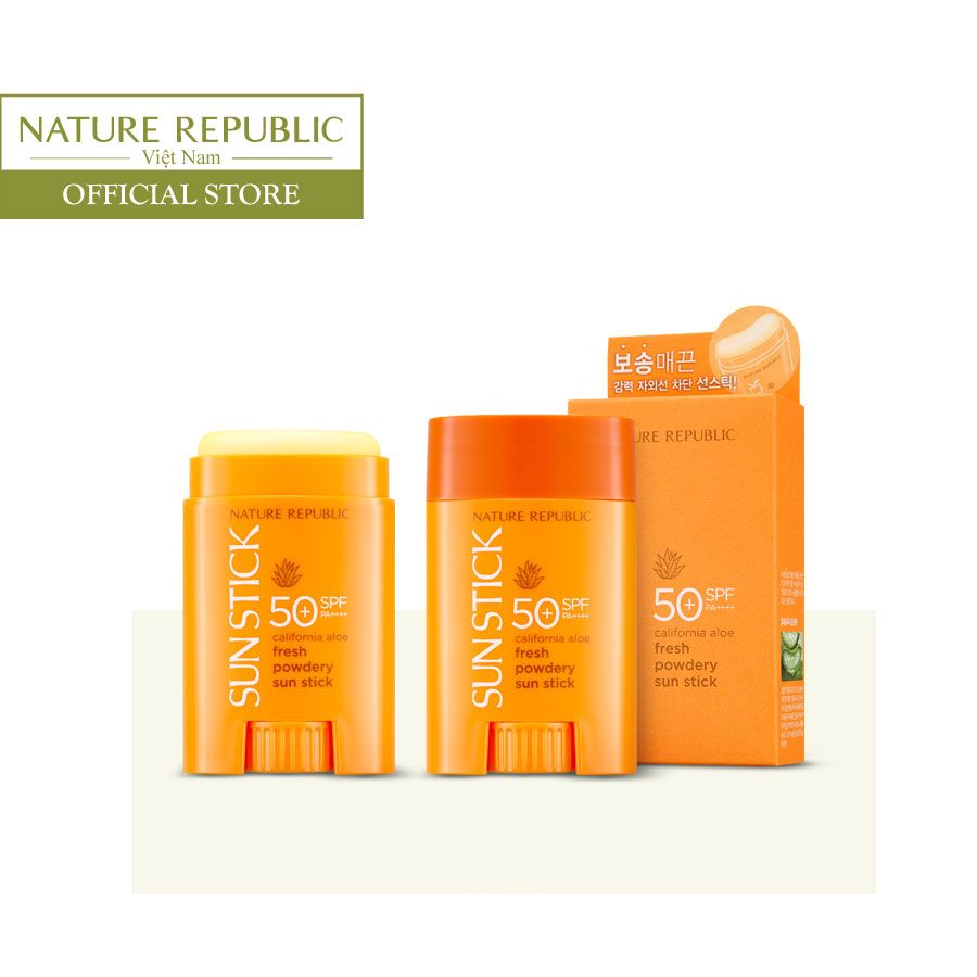 Kem chống nắng dạng sáp CALIFORNIA ALOE FRESH POWDERY SUN STICK SPF50+ PA++++