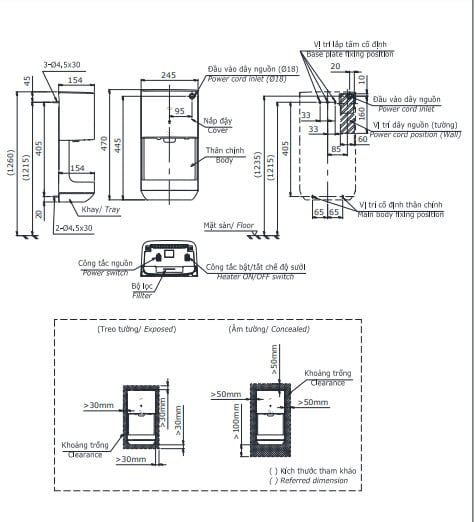 Máy sấy tay TOTO TYC322W