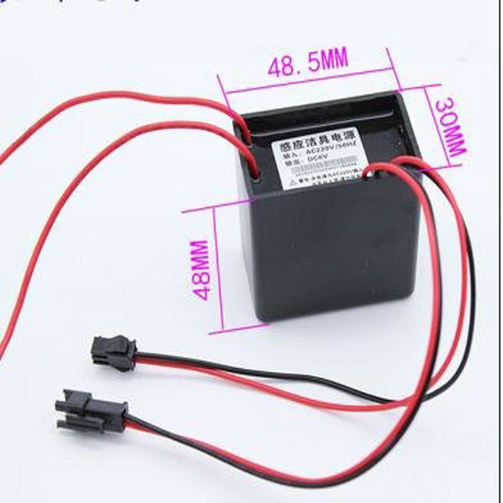 Bộ chuyển đổi nguồn AC 220V xuống DC 6V cho vòi cảm ứng và van tiểu nam cảm ứng