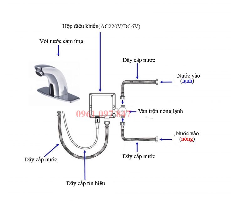 Vòi nước cảm ứng VN02