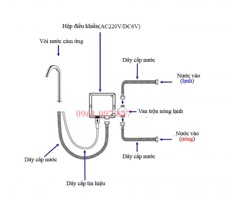 Vòi nước cảm ứng VN010