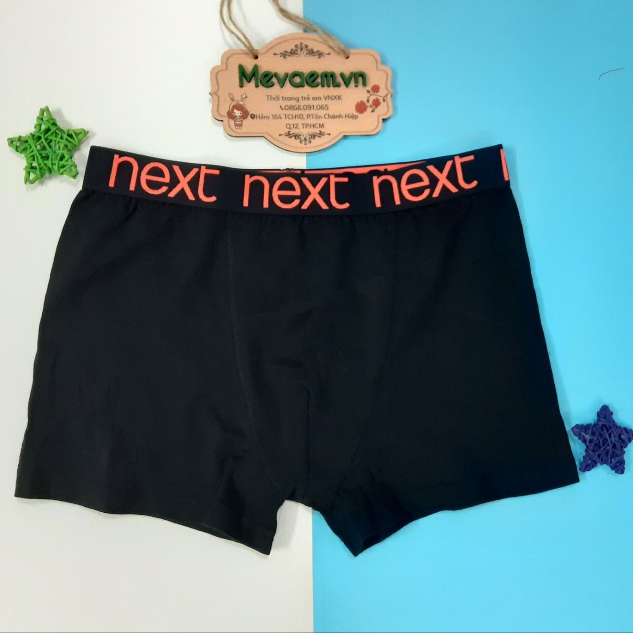Quần Chip Đùi Bé Trai Next Size 7-8T Đơn Sắc