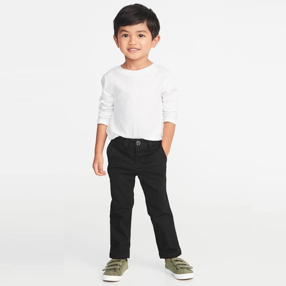 Quần Kaki Dài Bé Trai Old Navy Đen