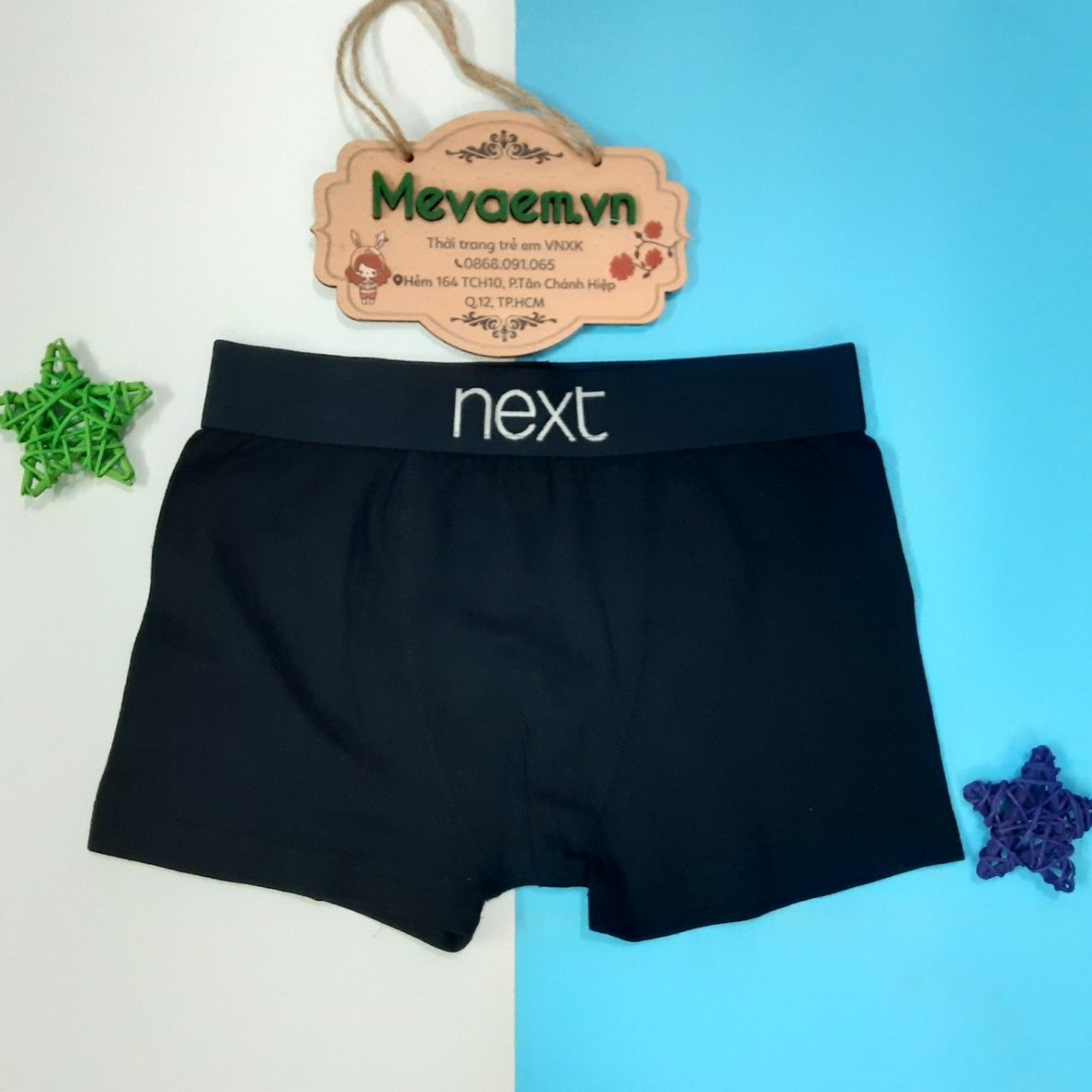 Quần Chip Đùi Bé Trai Next Size 7-8T Đơn Sắc