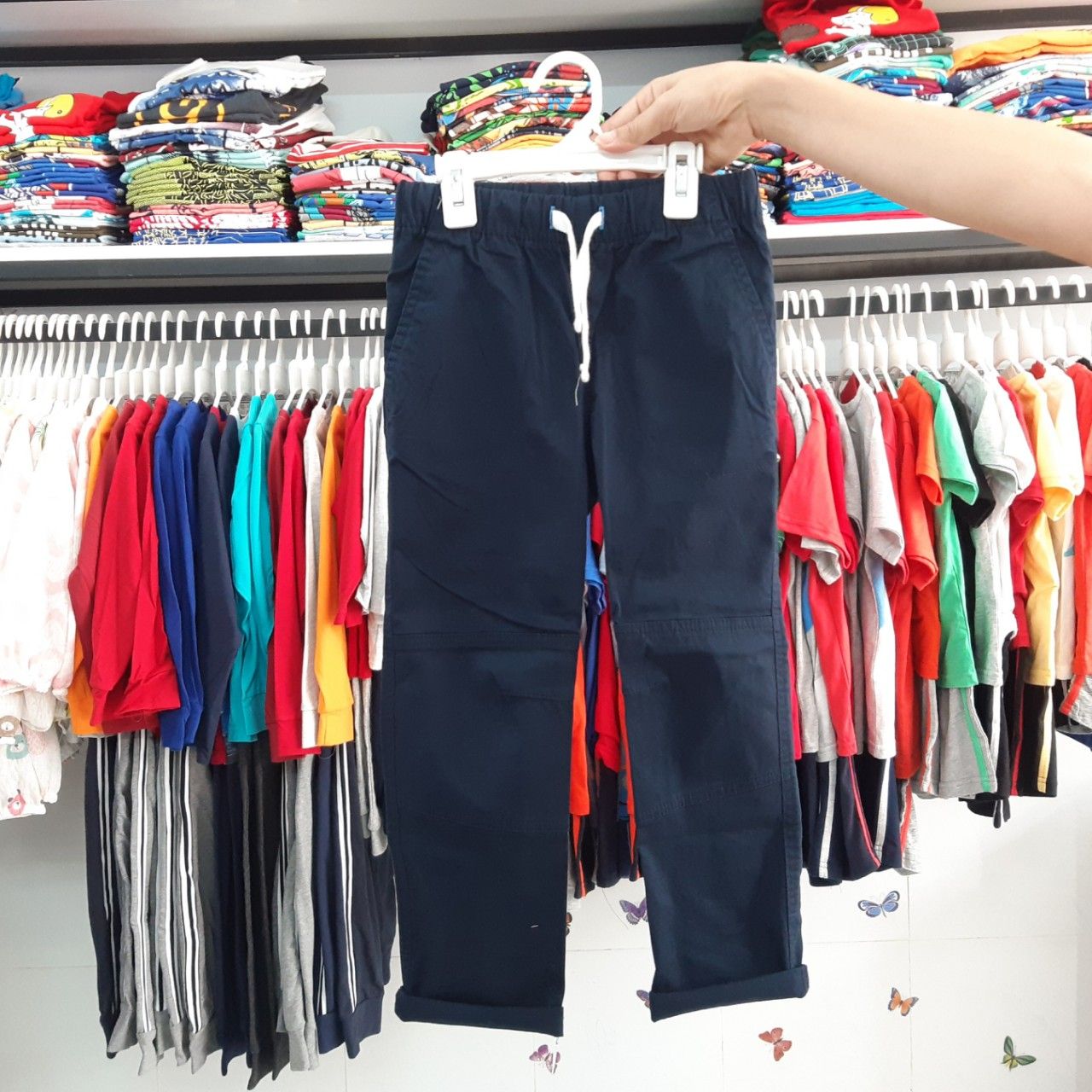 Quần Kaki Dài Lưng Thun Bé Trai Cat&Jack 7T