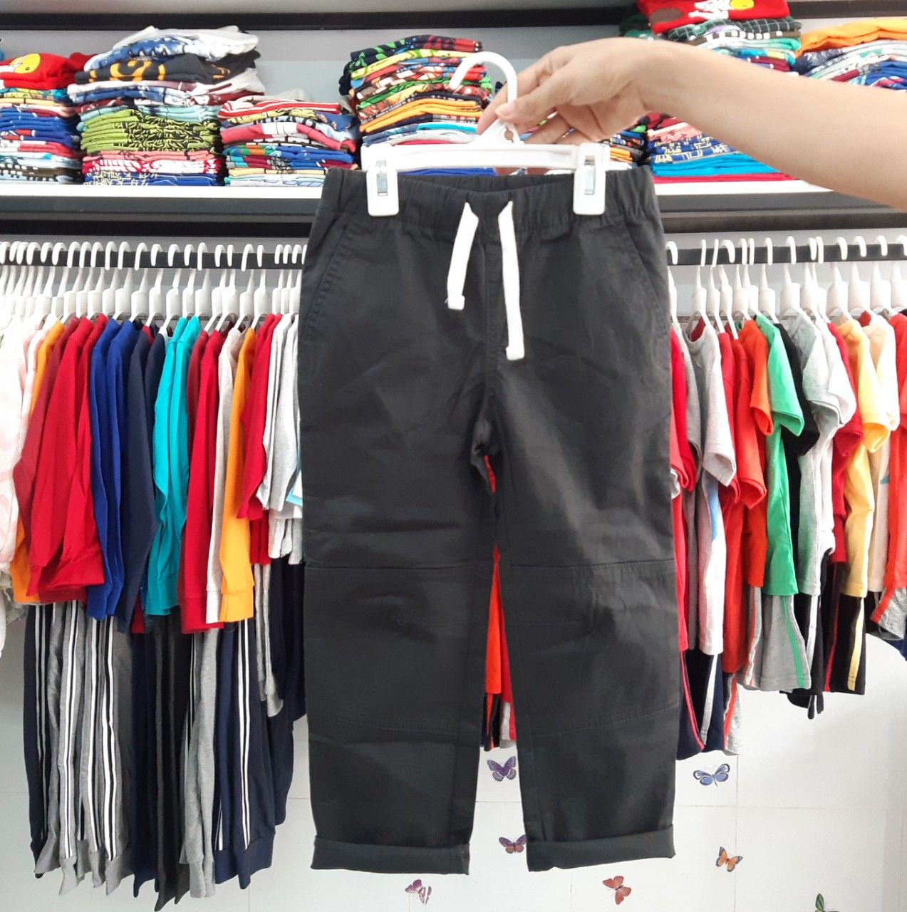 Quần Kaki Dài Lưng Thun Bé Trai Cat&Jack 6T
