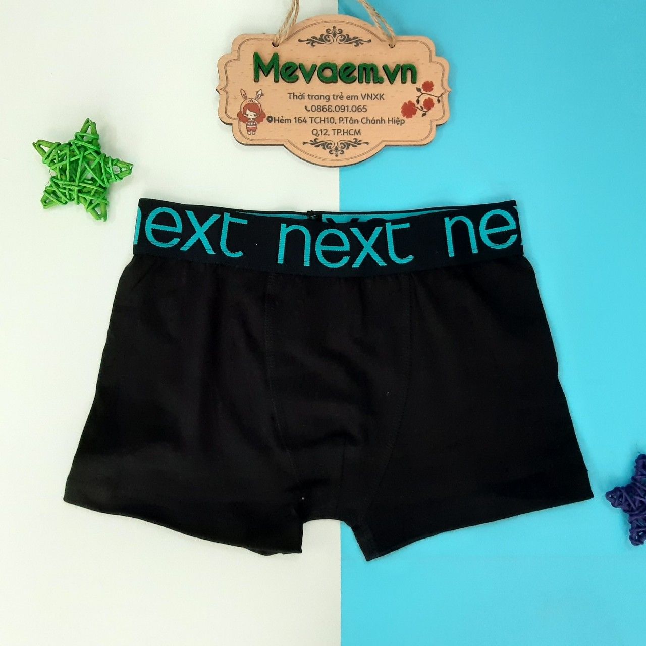 Quần Chip Đùi Bé Trai Next Size 7-8T Đơn Sắc