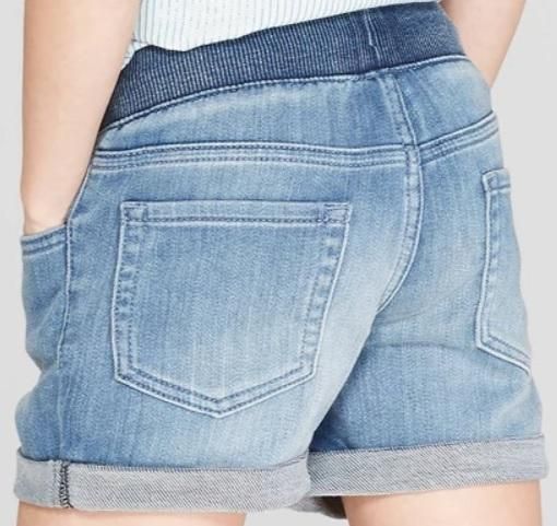 Quần Short Jean Bé Gái Cat&Jack Lưng Thun Hello Kitty