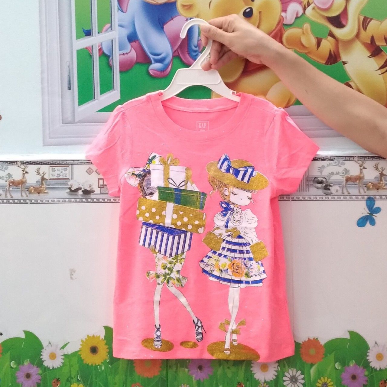 Áo Cộc Tay BG Gap Hồng