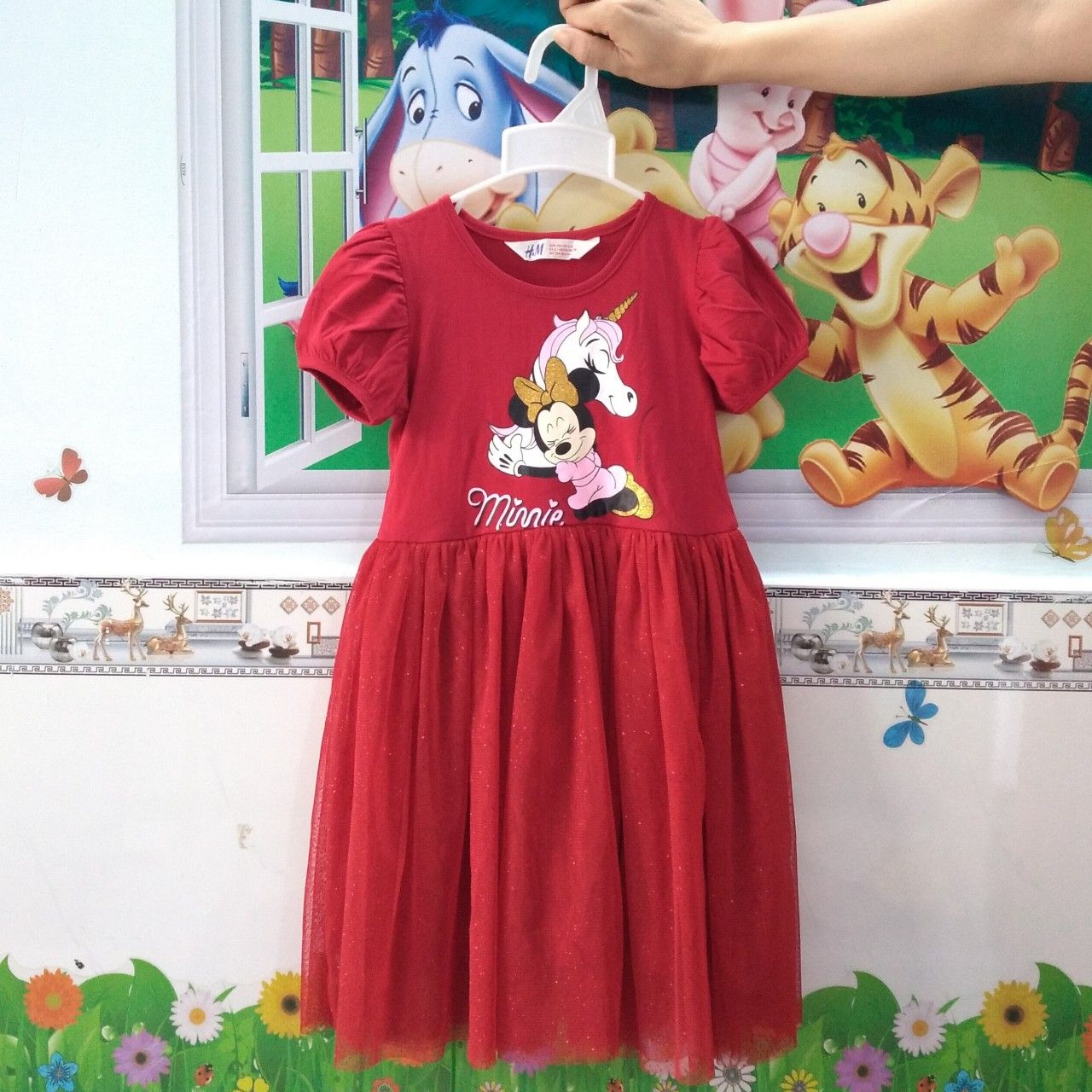 Đầm Voan HM Đỏ Micky Pony