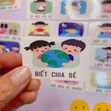  Sticker bảng khen thưởng bé gái 