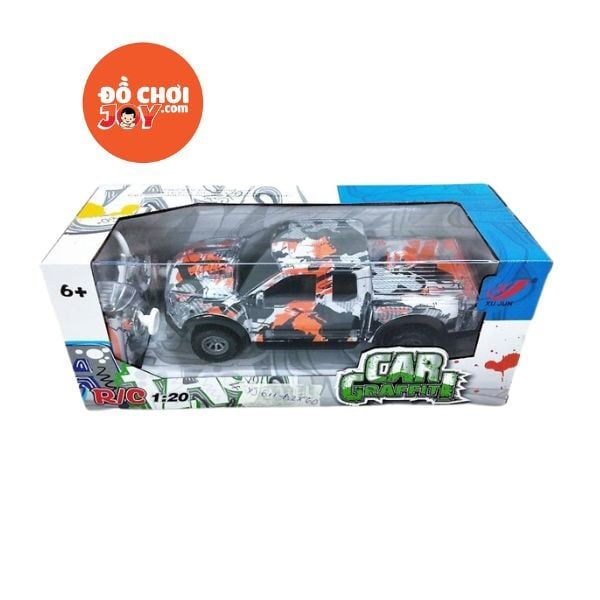 XJ611-A2 HỘP XE HƠI BÁN TẢI ĐK 7 Đ.TÁC, KHÔNG SẠC ĐÈN LED 3D TL 1:20 (CAR GRAFFIT) XJ611- HOA VĂN