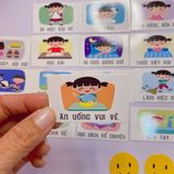  Sticker bảng khen thưởng bé gái 