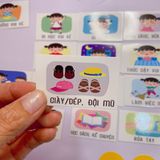  Sticker bảng khen thưởng bé gái 