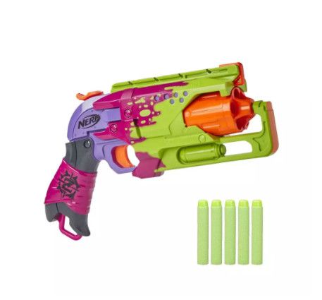  NERF Zombie Strike Hammershot Blaster - Splatter Color 