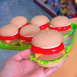  601-15A ĐỒ CHƠI TÚI BẾP KHÂY BÁNH HAMBUGER 6C (Table ware Food) (PVC) 