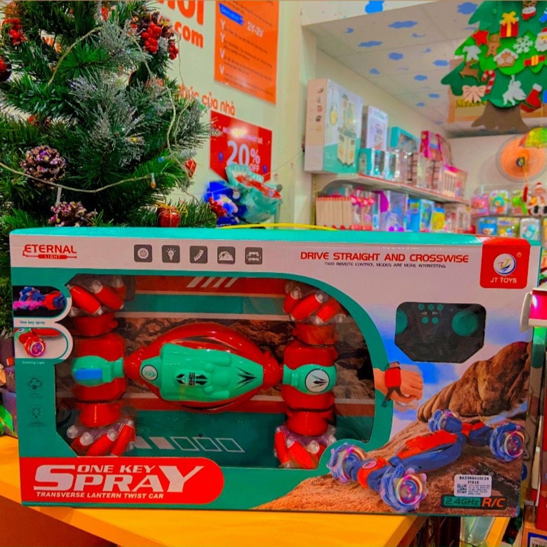JT610 HỘP XE ĐỊA HÌNH ĐK 7 Đ.TÁC, BÁNH ĐÈN, CÓ SẠC, NÂNG CAO, PHUN KHÓI ONE KEY SPRAY